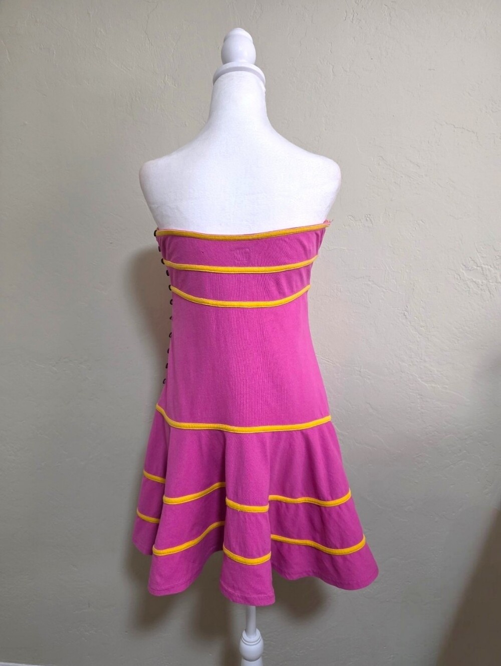 Free People Vibrant Pink Ravine Mini Dress, M, Barbiecore Y2K Summer Beach - Picture 4 of 10